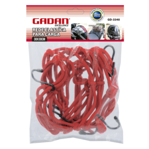 REDE ELASTICO DE CARGA / ARANHA P/ MOTO 30X30CM - GADAN
