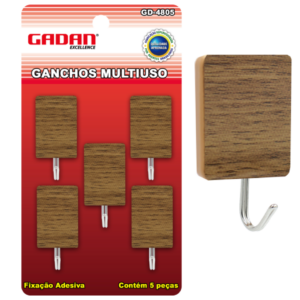 KIT COM 5 GANCHOS MULTIUSO - GADAN