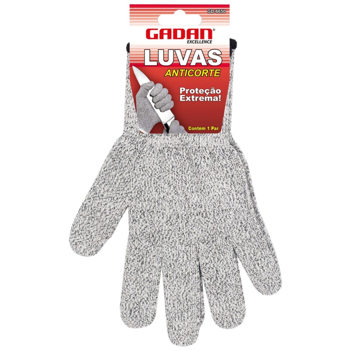 LUVA ANTI-CORTE 15% FIBRA DE VIDRO - GADAN - Imagem 2